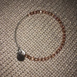 Alex and Ani Light Pink Beaded Bangle